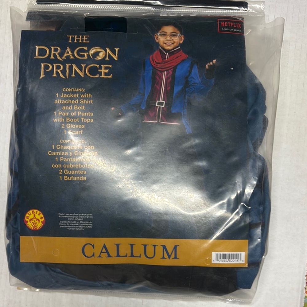 Callum Kids Costume - Blue size medium/8